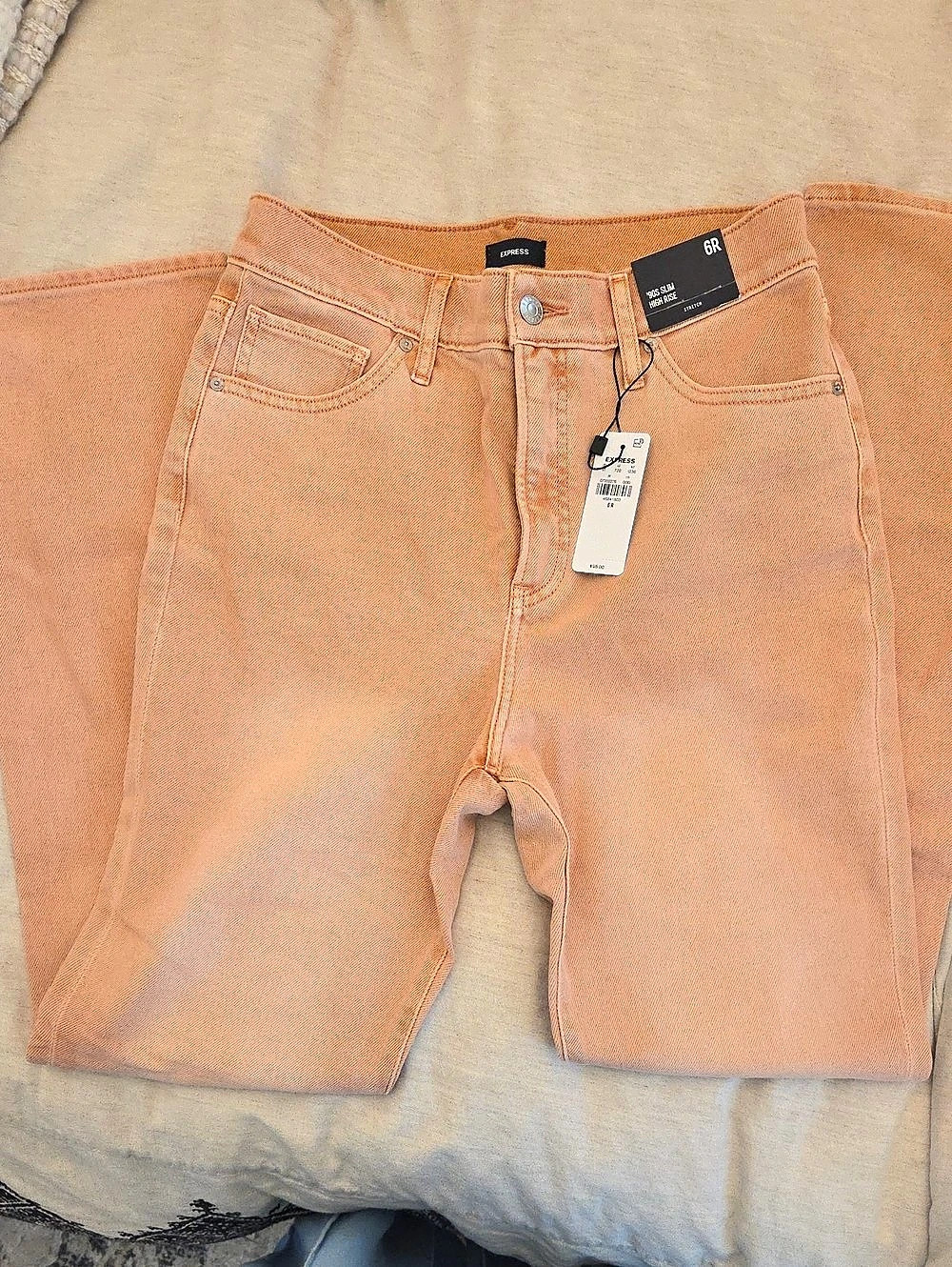Express 90s Slim High Rise Jeans Size 6R NWT